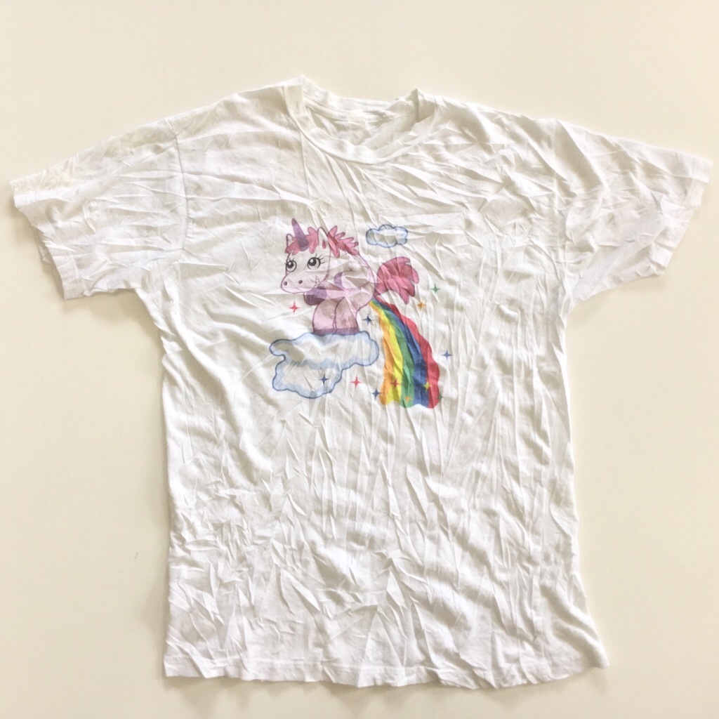 ��˥����� �쥤��ܡ� ȾµT����� ����̵�� ��ǥ����� L/�򡦥ۥ磻�� �� �� UNICORN RAINBOW ���岷 ͢���� ����ꥫľ͢�� USA