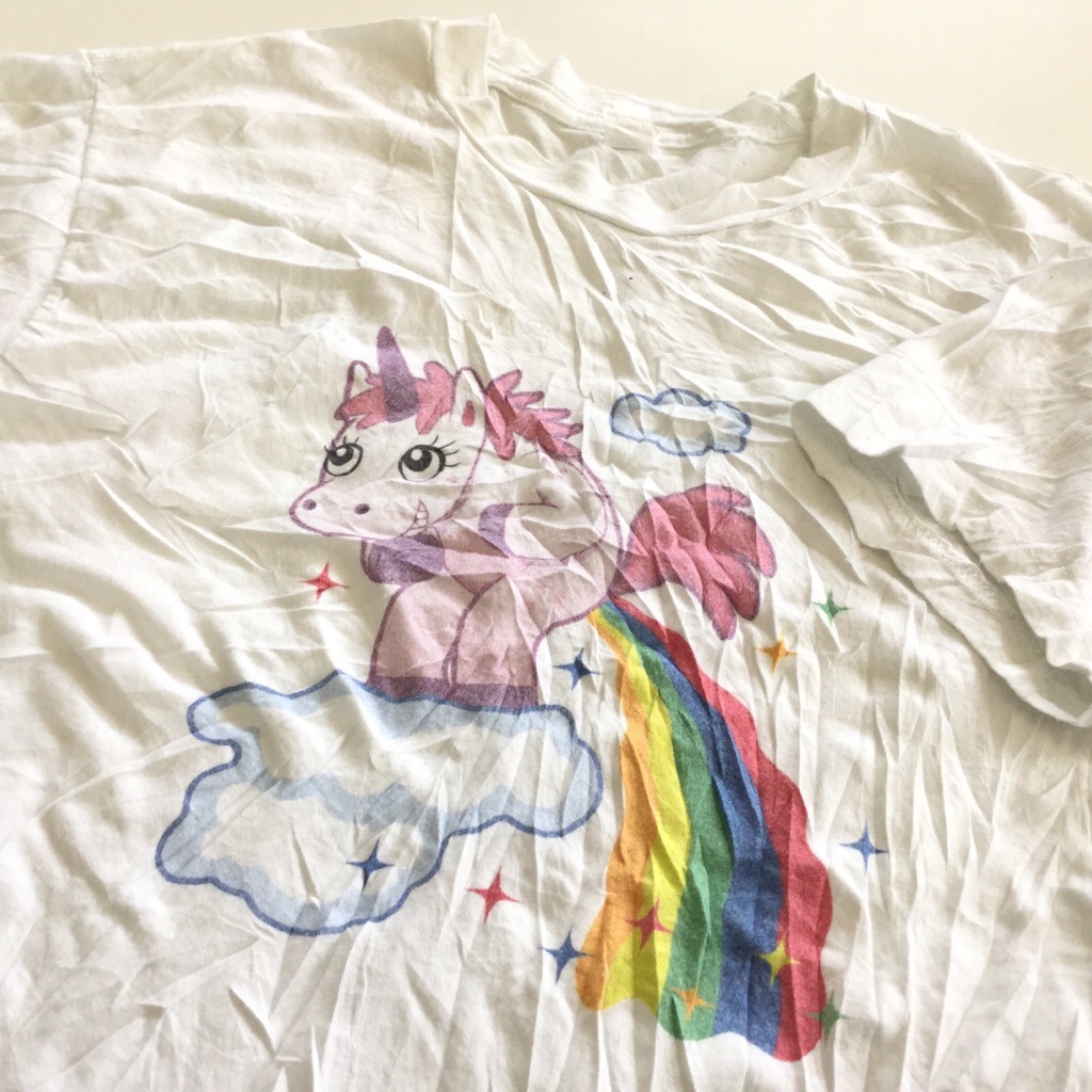 ��˥����� �쥤��ܡ� ȾµT����� ����̵�� ��ǥ����� L/�򡦥ۥ磻�� �� �� UNICORN RAINBOW ���岷 ͢���� ����ꥫľ͢�� USA