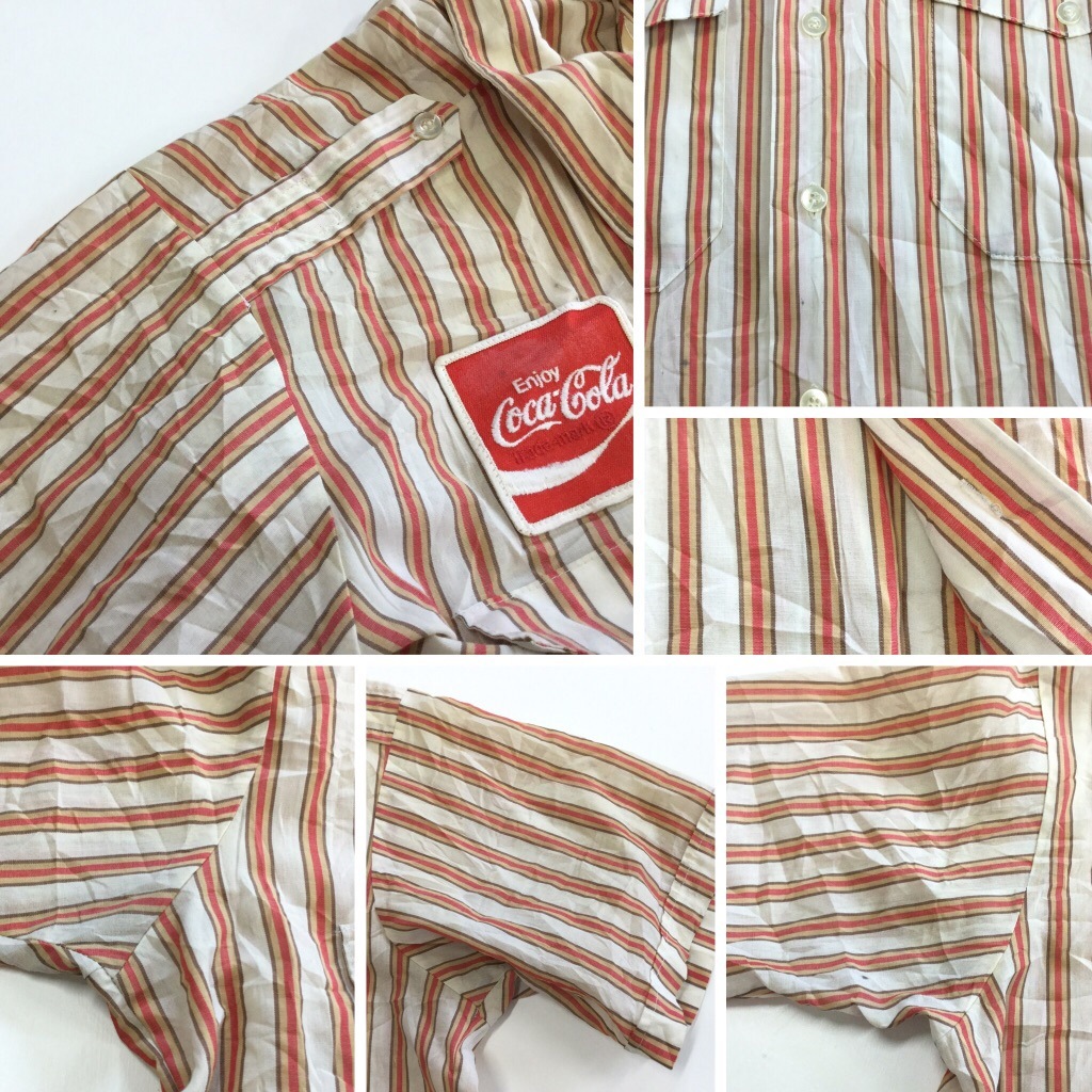 Coca-Cola ���������� Ⱦµ�������� ����̵�� 15-15 1/2 Unitog UNION MADE ���ȥ饤�� ����ꥫ͢�� USA ���ᥫ�� ������ �ɥ��