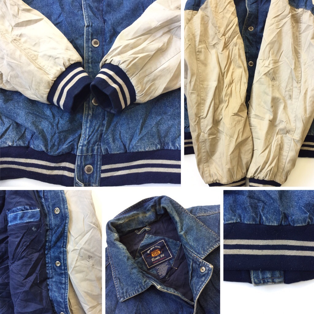 THE U.S. ROUTE66 ボア CLUB メンズ デニムジャケット