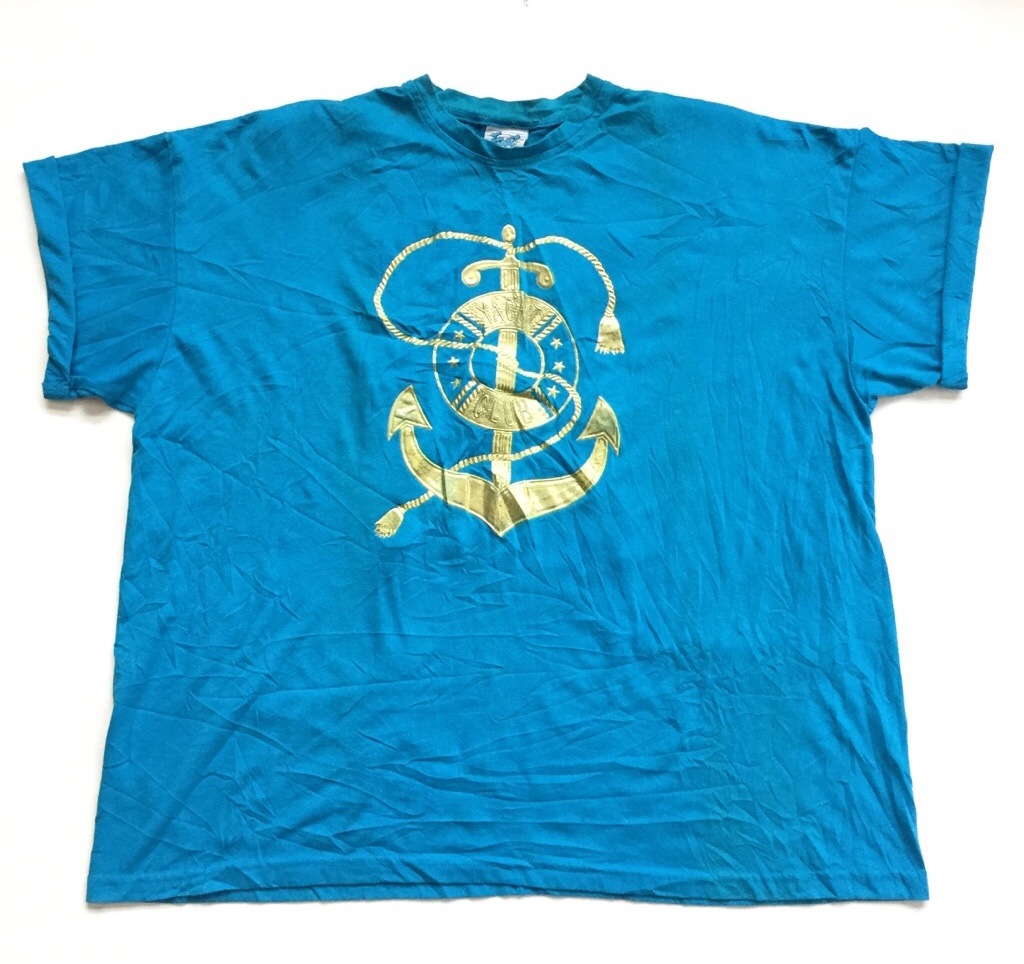 YACHT CLUB ꥫľ͢ ȾµT ̵ ǥ PLUS SIZE/忧  ץ 󥫡 MADE IN USA ᥫ 岷  anchor FAST