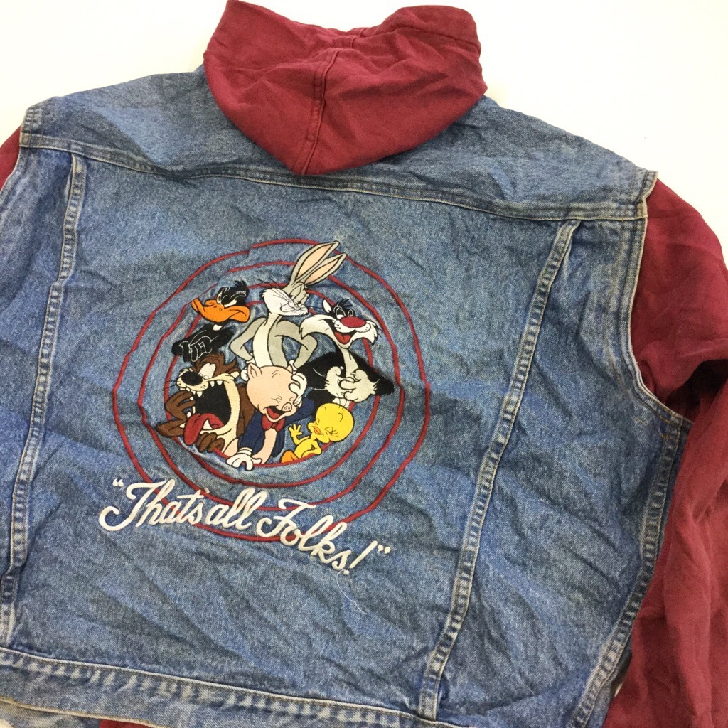 LOONEY TUNES �롼�ˡ��ƥ塼�� �ǥ˥ॸ�㥱�å� G����� �ա����� ����̵�� L/�ǥ˥�֥롼 �������åȥѡ����� USA ���ᥫ�� ��������� �٥��� 4�ݥ� �Ť����� ����� ͢���� ���岷 ����ꥫ