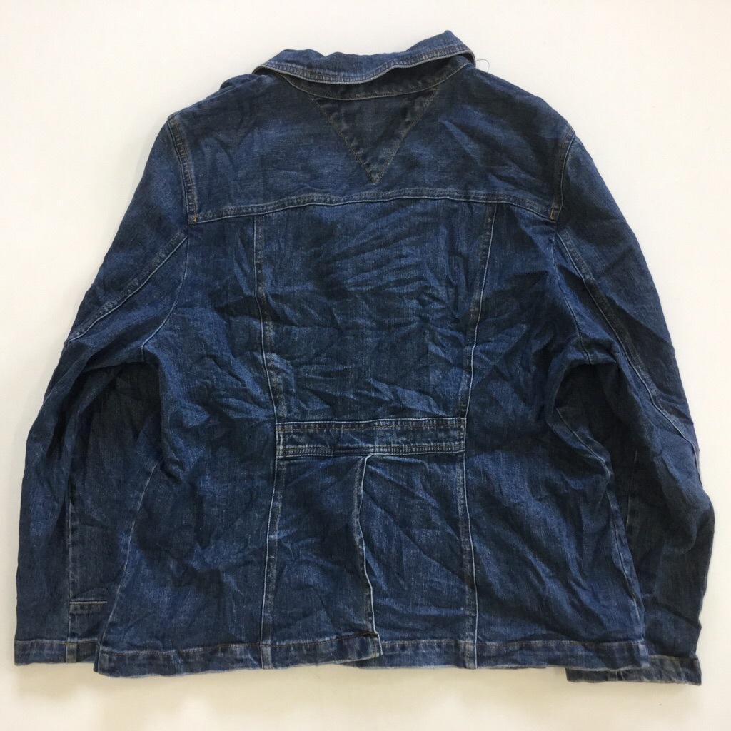 TOMMY HILFIGER WOMEN �ȥߡ��ҥ�ե����� �ǥ˥ॸ�㥱�å� �ơ��顼�� ����̵�� ��ǥ����� 1X/�֥롼 ����ꥫ͢�� USA ���ᥫ�� �֥��� �����奢�� �ե�å� ���岷 �礭�� �ӥå� �����С�