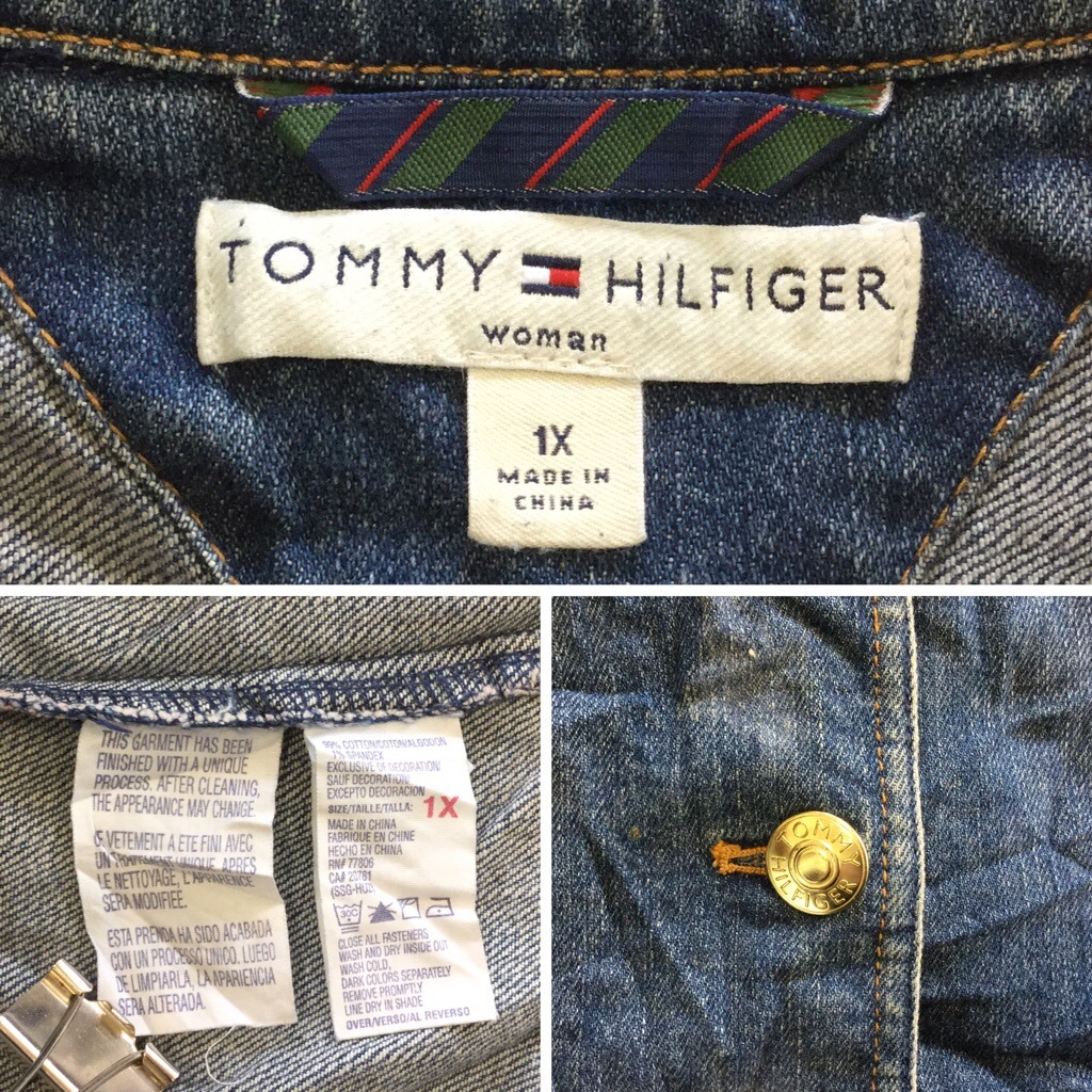TOMMY HILFIGER WOMEN トミーヒルフィガー デニムジャケット テーラード 送料無料 レディース 1X/ブルー アメリカ輸入 USA アメカジ ブランド カジュアル フラッグ 古着卸 大きい ビッグ オーバー | ー品切れー | SPEC.CO.,LTD. TOMMY HILFIGER WOMEN トミーヒルフィガー デニムジャケット テーラード 送料無料 レディース 1X/ブルー アメリカ輸入 USA アメカジ ブランド カジュアル フラッグ 古着卸 大きい ビッグ オーバー | ー品切れー | SPEC.CO.,LTD.
