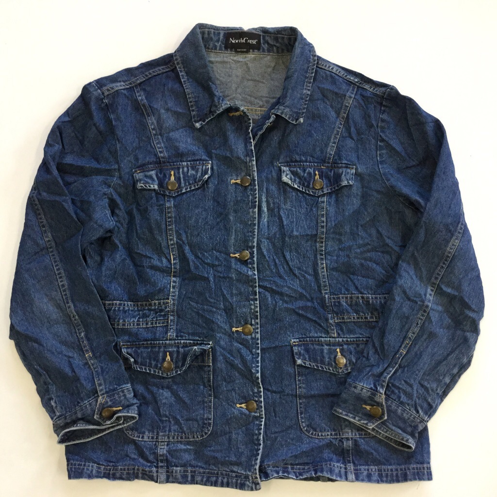 �ǥ˥ॸ�㥱�å� ���С������� ����̵�� ��ǥ����� XL/�ǥ˥�֥롼 �ܥ���ե饤 ����ꥫ͢�� USA ���ᥫ�� �ϡ��ե����� ���岷 ���� �礭�� �ӥå� �����С�