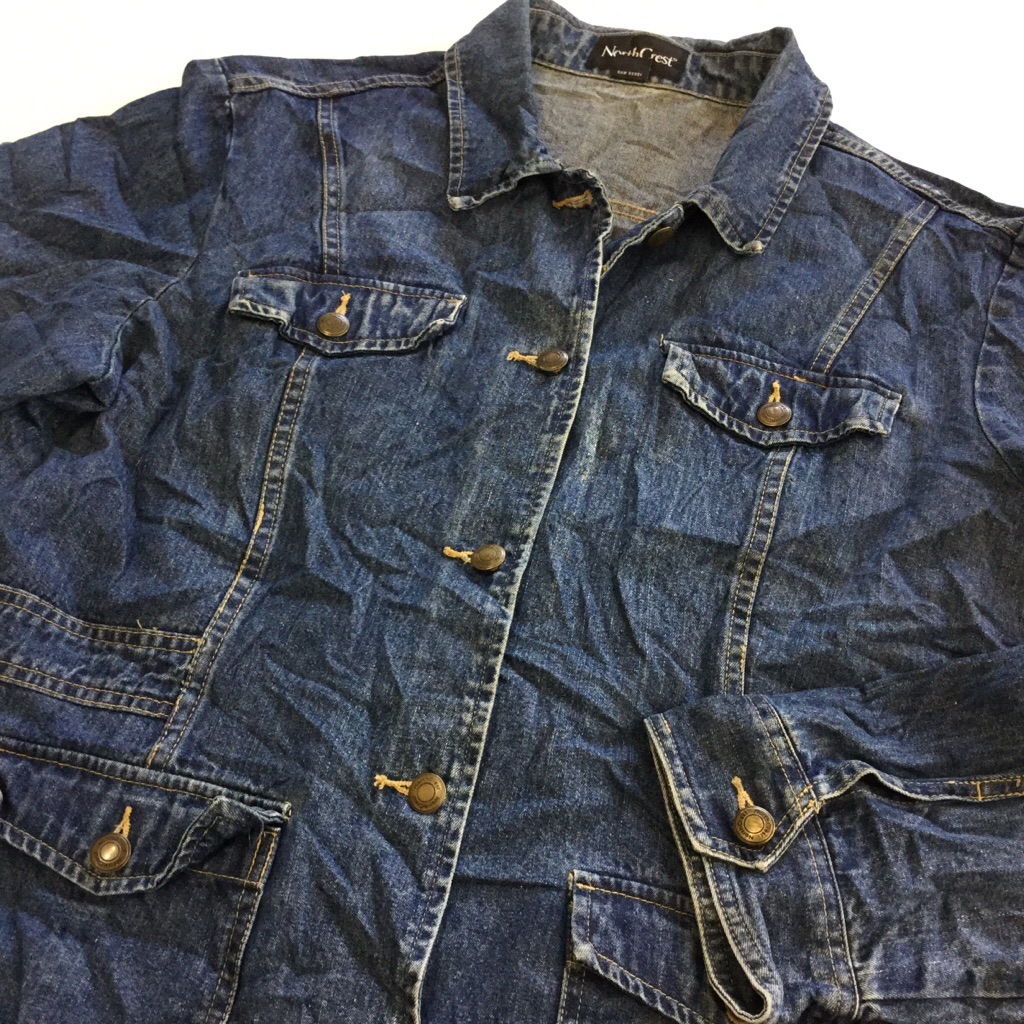 �ǥ˥ॸ�㥱�å� ���С������� ����̵�� ��ǥ����� XL/�ǥ˥�֥롼 �ܥ���ե饤 ����ꥫ͢�� USA ���ᥫ�� �ϡ��ե����� ���岷 ���� �礭�� �ӥå� �����С�