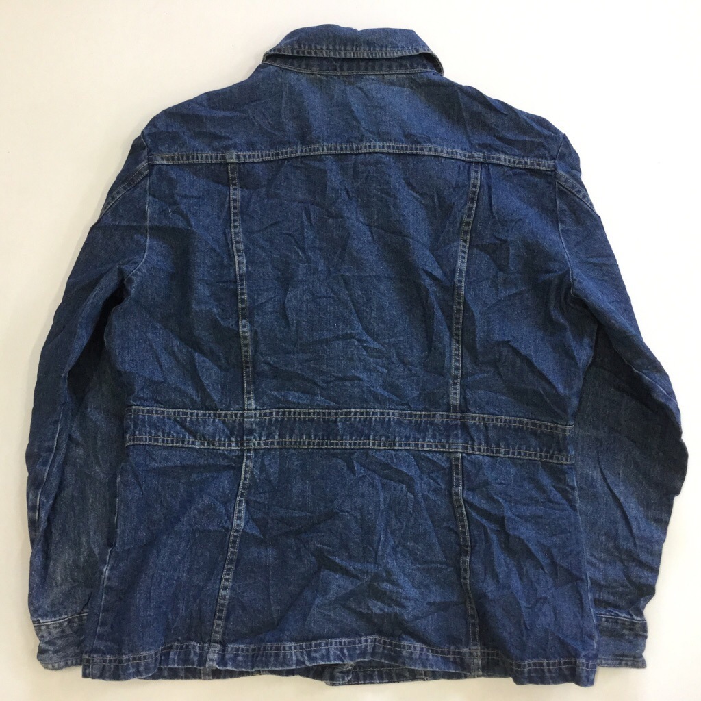 �ǥ˥ॸ�㥱�å� ���С������� ����̵�� ��ǥ����� XL/�ǥ˥�֥롼 �ܥ���ե饤 ����ꥫ͢�� USA ���ᥫ�� �ϡ��ե����� ���岷 ���� �礭�� �ӥå� �����С�