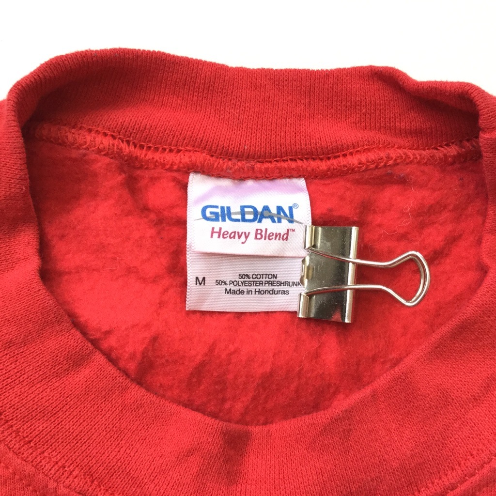 Bang アメリカ直輸入 プリントスウェット トレーナー 送料無料 メンズ M 赤 レッド グローブ 手袋 アメカジ ポップ 古着卸 業販 Usa スエット ー品切れー Spec Co Ltd