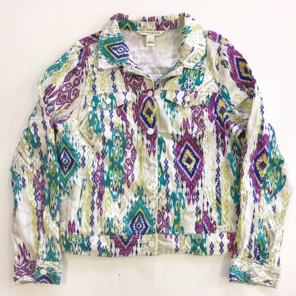 JONES NEW YORK JEANS ����ꥫ���� ��ǥ����� ���顼���㥱�å� ��������󥿥��� ����̵�� L/���� 4�ݥ� �����ѡ� �ͥ��ƥ��� ̱² �����˥å� USA ����� ���� ͢����