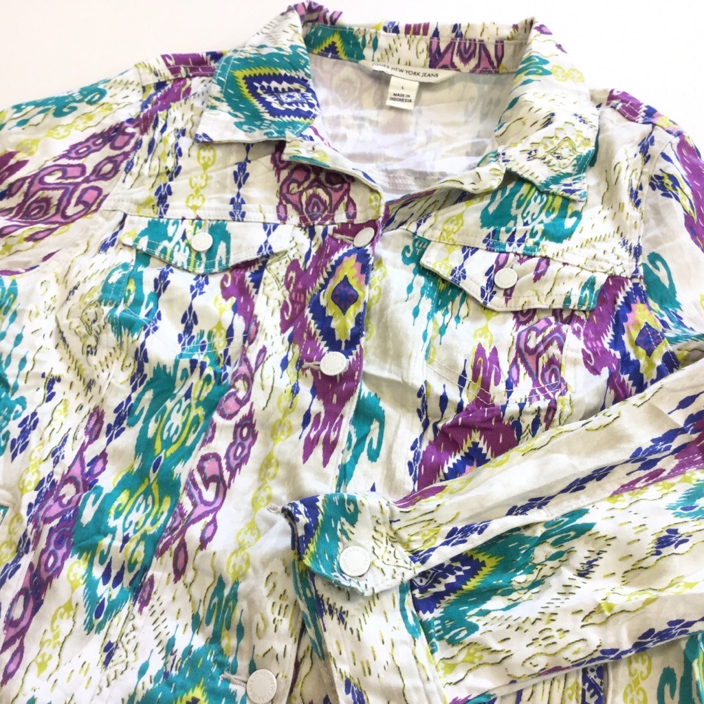 JONES NEW YORK JEANS ����ꥫ���� ��ǥ����� ���顼���㥱�å� ��������󥿥��� ����̵�� L/���� 4�ݥ� �����ѡ� �ͥ��ƥ��� ̱² �����˥å� USA ����� ���� ͢����