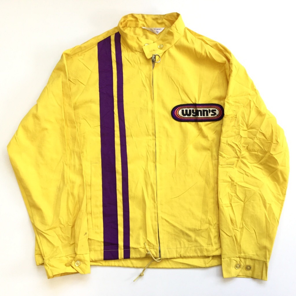 Wynn S レーシングジャケット アメリカ古着 コットンジャケット 送料無料 メンズ L Xl 黄 イエロー ジッパージャケット ジャンパー スィングトップ トレーニング Usa アメカジ 古着卸 業販 ー品切れー Spec Co Ltd