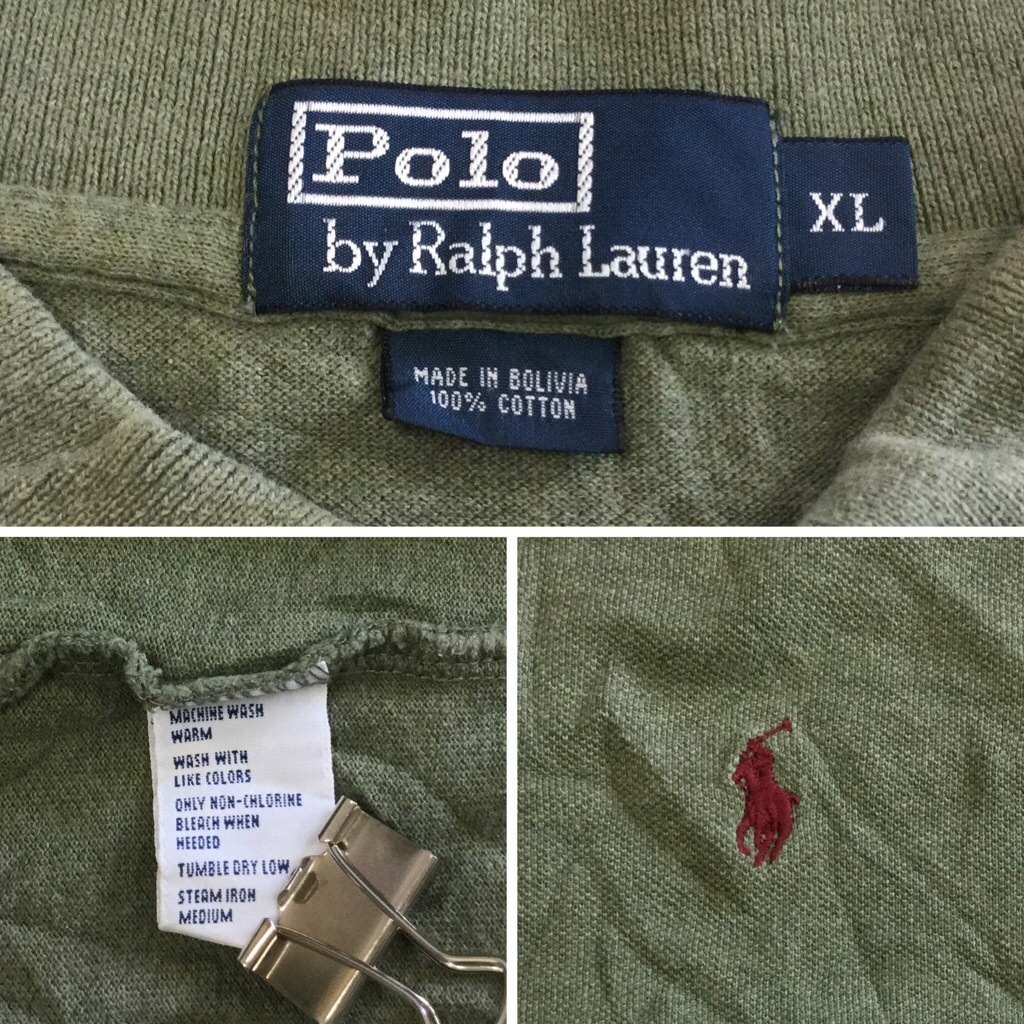 POLO by Ralph Lauren �ݥ� ���ե������ Ĺµ�ݥ������ ����ꥫ͢�� ��� XL/������ ����̵�� �֥��� ����T ���λ� ����� ���ᥫ�� �礭�� �ӥå� �����С� USA���� ����ץ�