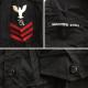 DSCP U.S.NAVY �ͥ��ӡ� �Ʒ� Ĺµ����� �ߥ꥿�꡼ ����̵�� ���17-1/2 ���� �����֥�å� ���󥫡� ����ꥫ͢�� USA �����ߡ� �Ӿ� ��åڥ� ���岷 ����