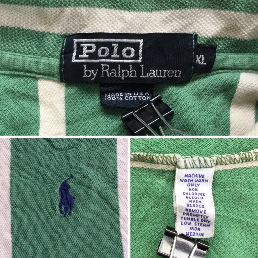 Polo by Ralph Lauren ݥ ե ꥫľ͢ ȥ饤 Ⱦµݥ ̵  L/зx λ ݥ  ݥˡ MADE IN USA ȥå ᥫ ֥ ݡ  ɽ 岷  礭 ӥå С