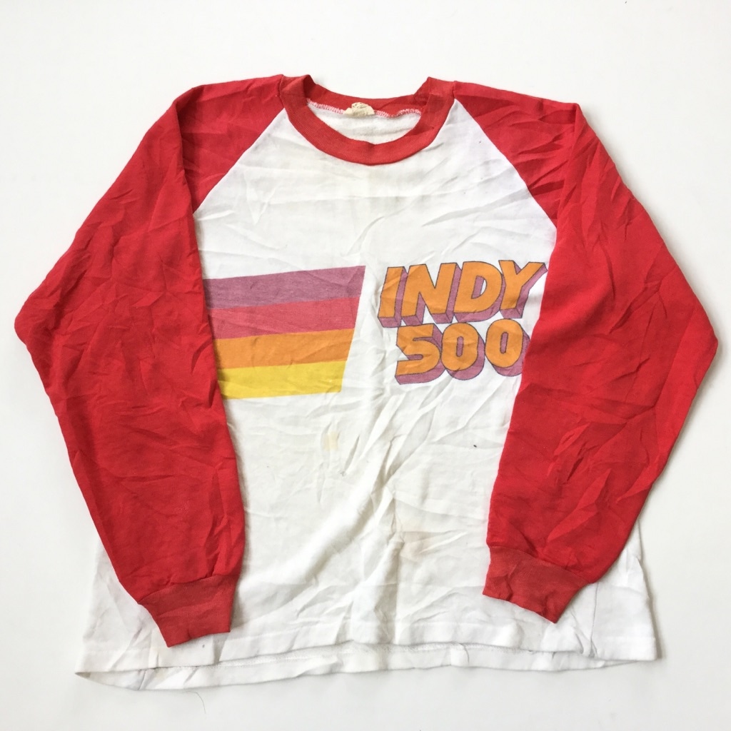 INDY 500 インディ500 アメリカ直輸入 ビンテージ ラグランTシャツ 