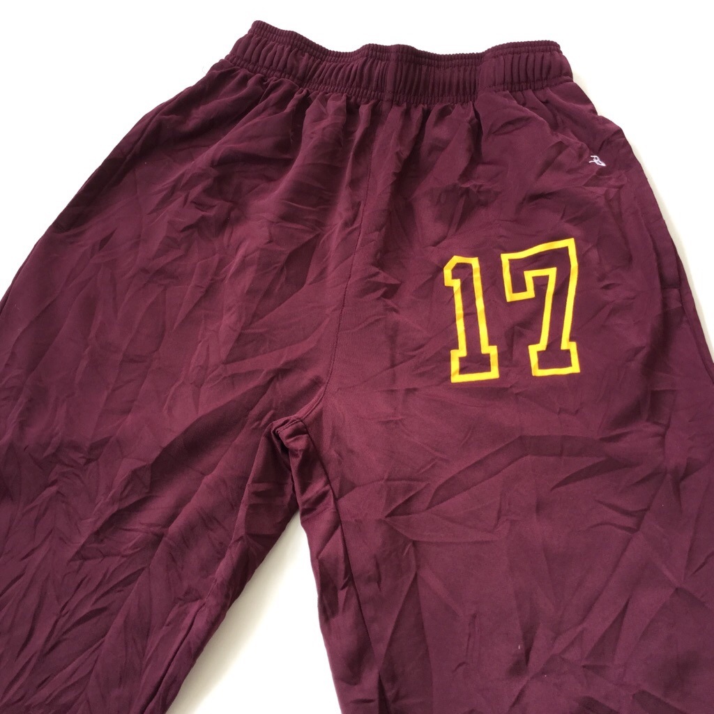 Badger Sport アメリカ古着 ジョギングパンツ 送料無料 メンズ S 小豆 エンジ ポリパンツ エラスティックパンツ イージーパンツ ジャージ パンツ スウェットパンツ 輸入品 トレーニング スポーツ Usa 古着卸 業販 ビンテージ アメリカ古着 メンズ ボトムス スウェット