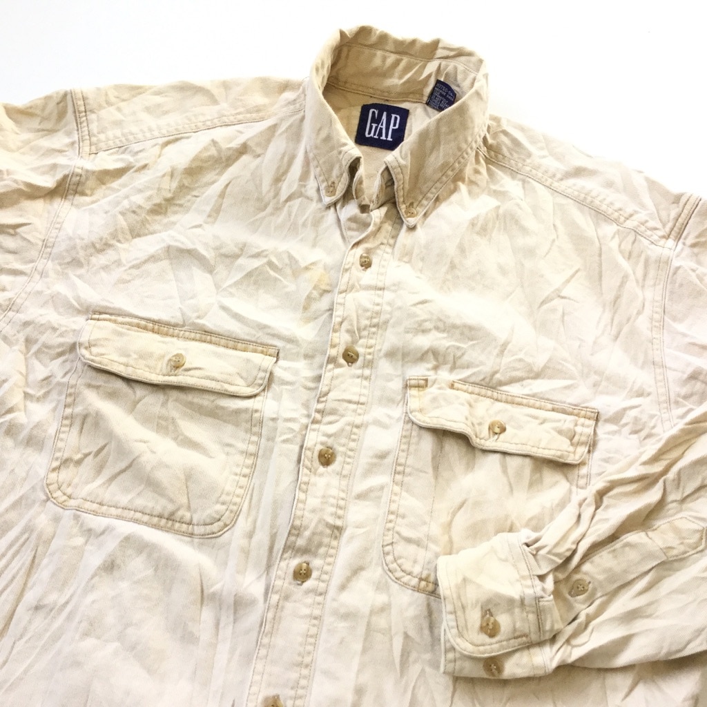 90's GAP ギャップ 長袖シャツ アメリカ直輸入 コットンシャツ 送料無料 メンズ M/ベージュ系 無地 ワーク プレーン USA アメカジ ブランド アウトドア タウン 古着卸 業販 | アメリカ古着,メンズ,トップス,長袖シャツ | SPEC.CO.,LTD. 90's GAP ギャップ 長袖シャツ アメリカ直輸入 コットンシャツ 送料無料 メンズ M/ベージュ系 無地 ワーク プレーン USA アメカジ ブランド アウトドア タウン 古着卸 業販 | アメリカ古着,メンズ,トップス,長袖シャツ | SPEC.CO.,LTD.