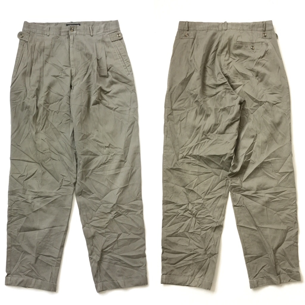 Structure コットンパンツ アメリカ直輸入 チノパンツ 送料無料 メンズ 34r カーキ系 カジュアル トラッド 2タック アウトドア Usa アメカジ 古着卸 業販 ー品切れー Spec Co Ltd