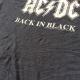 AC/DC BACK IN BLACK �Хå� ���� �֥�å� ȾµT����� ����ꥫ͢�� L/���㥳���륰�졼 ����̵�� �Х��T ���å�T USA ���岷