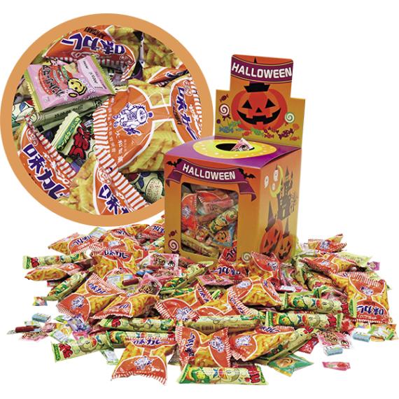 21709 ハロウィン駄菓子つかみどり 26SS-P043 年に一度のハロウィンイベント用のキット 中身は美味しい駄菓子外パイのつかみどり