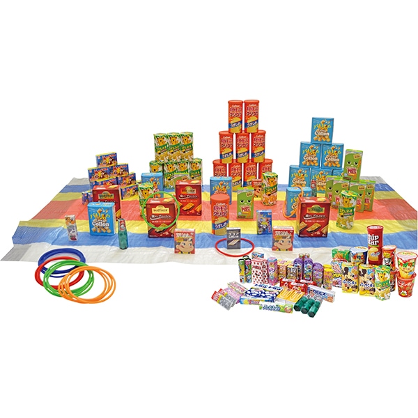 20335 わくわくお菓子輪投げ大会 26SS-P056 楽しいお菓子の輪投げゲーム うまく輪っかを掛ける事が出来るかな？