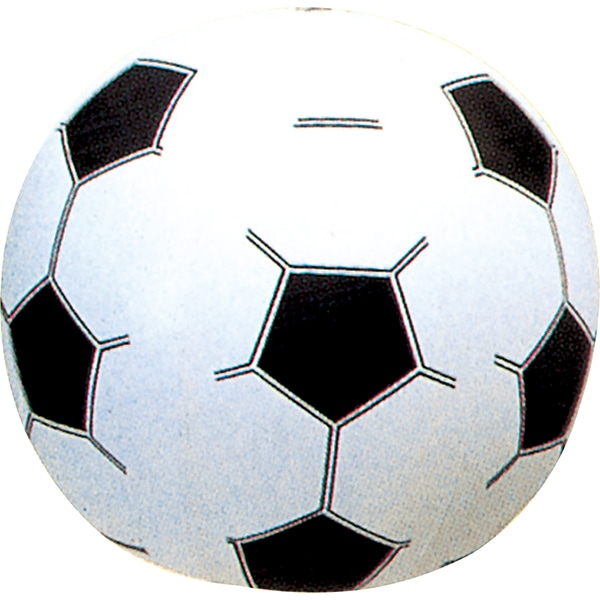 00039 35cmサッカー柄ビーチボール(12入) 26SS-P070 「ボヨヨン！」と跳ねる感触が楽しく、ぶつかっても痛くないから安心 会場を沸かせる空気ビニールのファンタジスタ！