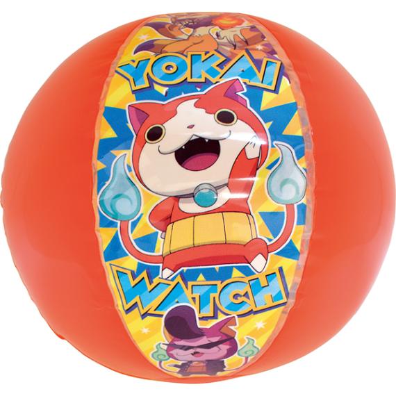 03177 妖怪ウォッチ ビーチボール 26SS-P070 中身は空気だからぶつかっても落としても安心！ ポンポン跳ねるエアー玩具ならではの動きに、子供たちの笑顔が弾けます