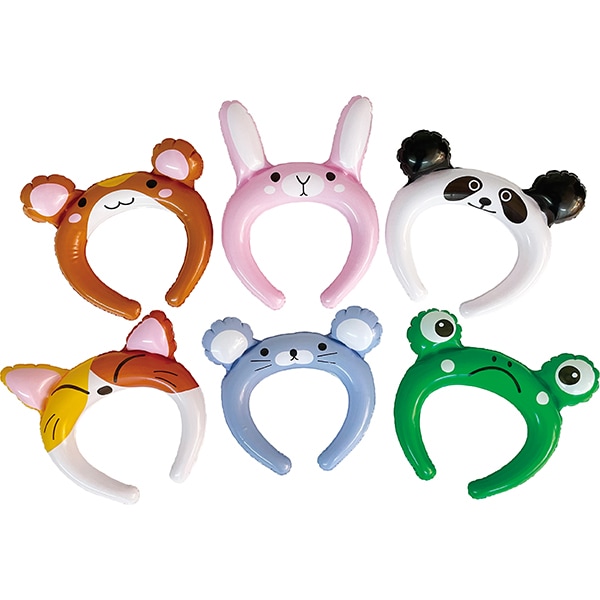 03248 動物たちのカチューシャ2(24入) 26SS-P072 つけた瞬間キミもお気に入りの動物に！ 空気が入った魔法のカチューシャ