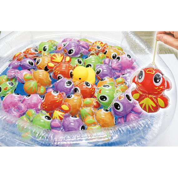 21673 金魚パンチつりつり大会(ラストワン付)１００名様用 26SS-P079 楽しいポンポンボールのつりつり大 キュートな金魚柄のパンチボール