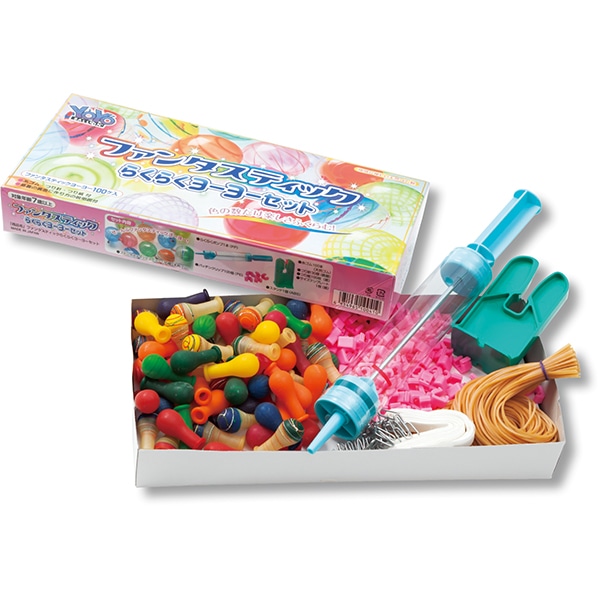 01812 ファンタスティックらくらくヨーヨーセット(100入) 26SS-P018 水風船のフルセット ヨーヨーのセットが楽ちん