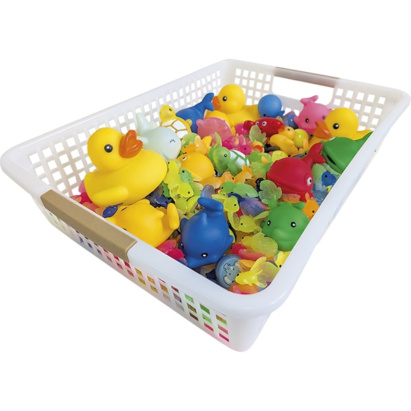 43201 うきうきどうぶつ大集合(300入) 26SS-P083 水に浮かぶシリーズ大集合 バスケットに入っています