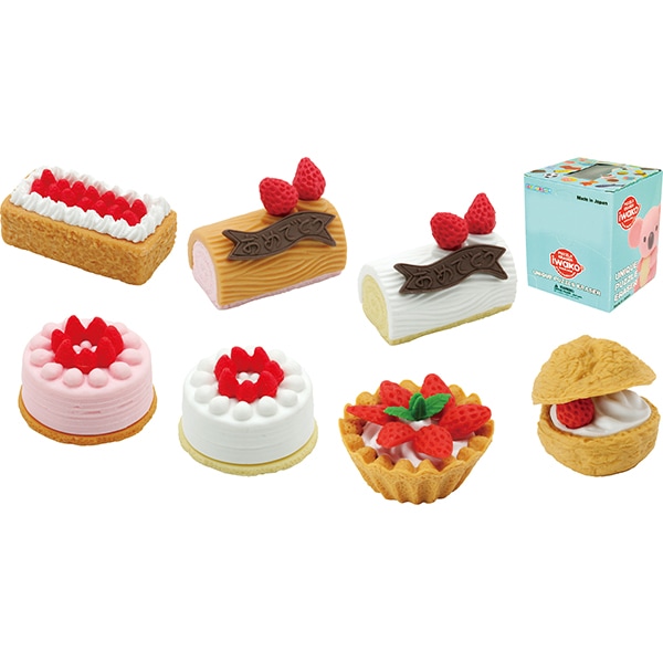 86067 おもしろ消しゴム.ケーキNo.2(60入) 26SS-P120 企画から製造までの全てが日本製のおもしろ消しゴム パティシエもびっくりのおもしろ消しゴム