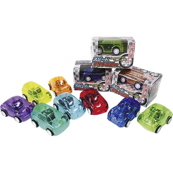 スピードダッシュカー(25入)45180 プルバック 子供会 プレゼント 縁日 おまつり　P115 25SS