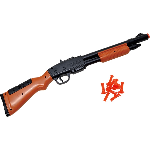 42092 射的用ピストル･吸盤タイプ(6入) 26SS-P134 吸盤を銃口にセットし、トリガーを引いて引き金を引くと吸盤が発射します 吸盤式のおもちゃのライフルです