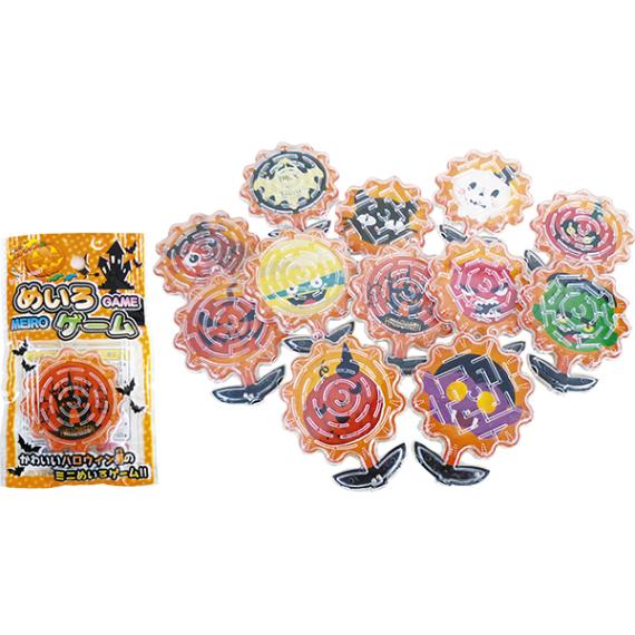 95434 ハッピーハロウィンめいろゲーム(50入) 26SS-P138 ゴールまでたどり着けるか？ハロウィンデザインのおもちゃ 柄は全12種類です