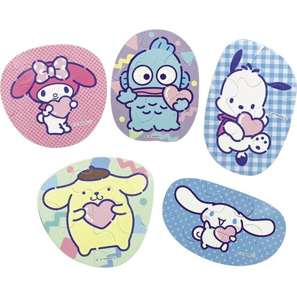46639 サンリオキャラクターズこどもパズル(12入) 26SS-P151 人気サンリオキャラのかわいいパズルセット 1パックにサンリオパズルが3つ入ってます