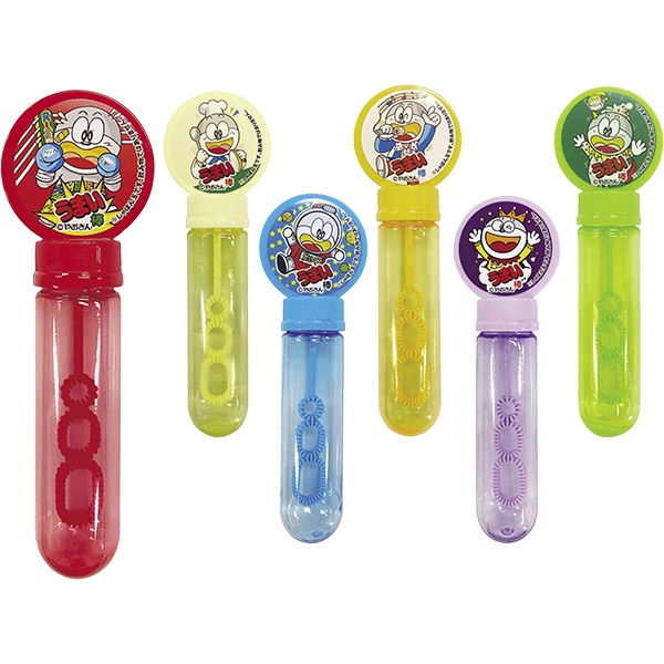 うまい棒ポケットしゃぼん玉(24入) 全長14cm「うまい棒」デザインのポケットサイズのしゃぼん玉 持ち運びしやすい小さめポケットサイズ 94686 P131 25AW