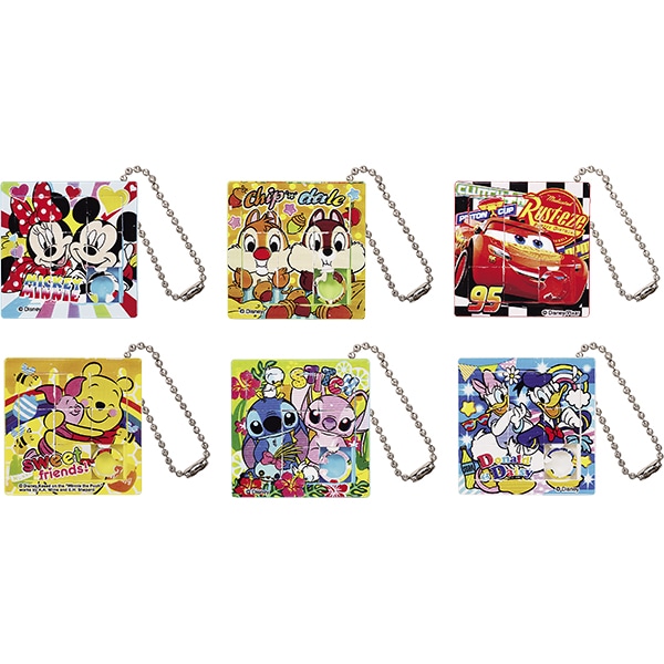 46576 ディズニースライドパズルBC(24入) 26SS-P148 スライドさせて各6種類のキャラクターを完成 ストッパーを外してスライドさせるだけで簡単に遊べる