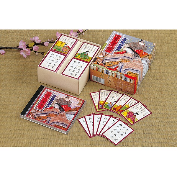 CD付き百人一首 読み上げてくれるCDが付属 百人一首は知育玩具 41086