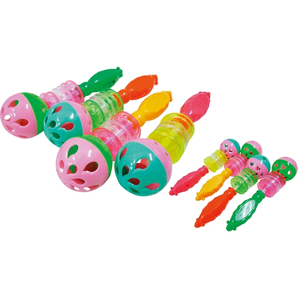 80022 しゃんしゃんすてぃっく(25入) 26SS-P121 楽しい楽器おもちゃ しゃんしゃん鳴らすマラカスです