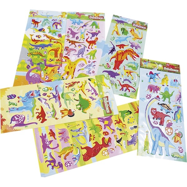 恐竜ステッカー(25入) 想像力を育む可愛いシール ロマンあふれる恐竜の
