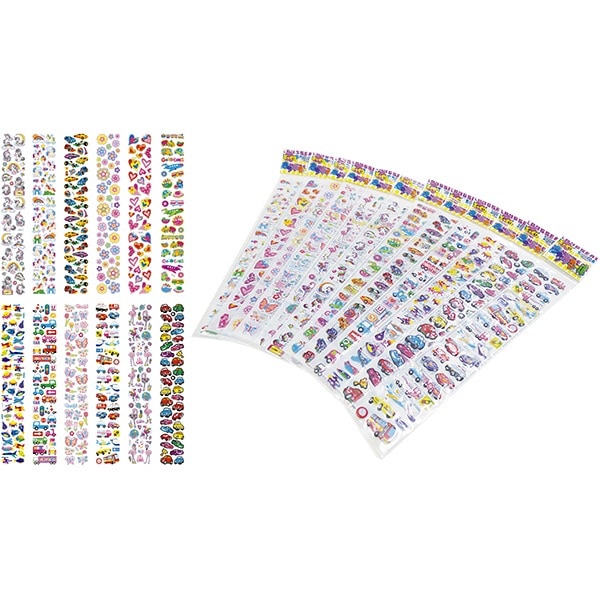 ロングシール(25入) 想像力を育む可愛いシール たくさんついた長～い