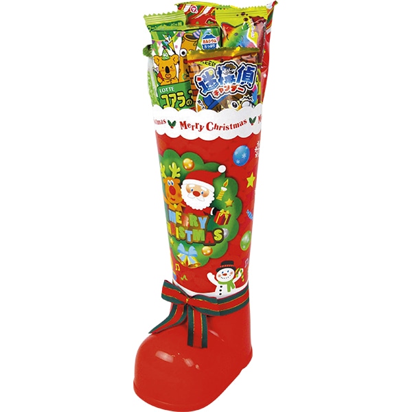 パーティーブーツ(L)36cm お菓子の入ったクリスマスブーツ サンタが