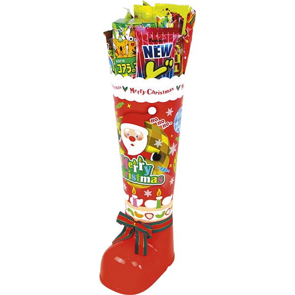 パーティーブーツ(LL)42cm お菓子の入ったクリスマスブーツ サンタが運ぶ定番アイテム 16440 P049 25AW
