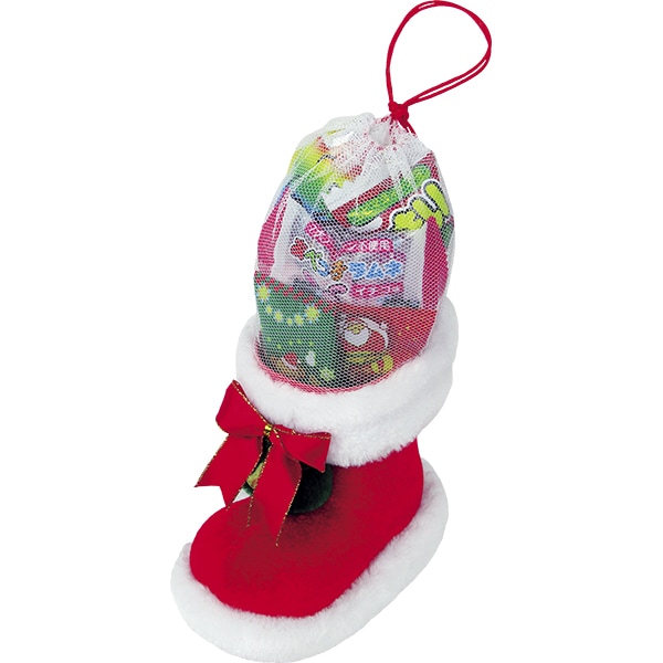 ベル付4インチブーツ19cm 可愛いベルがついたクリスマスブーツ ふわふわ感が可愛いサンタブーツ 16437 P053 25AW