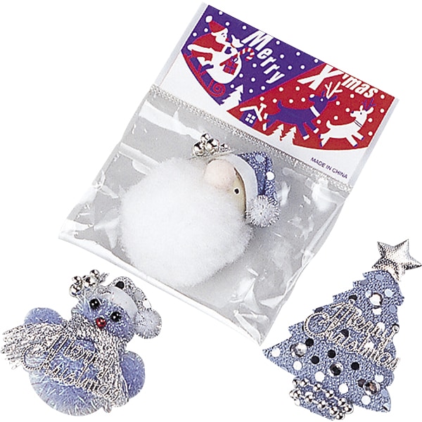 X'masマグネット付メモフォルダー(60入) クリスマスデザインのマグネット 季節感漂うマグネットです 12561 P058 25AW