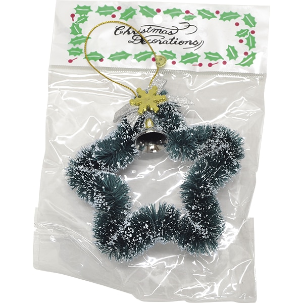 X'masスターリース(60入) プチリースで気分盛り上げ 邪魔にならないコンパクト感がGood 14906 P058 25AW