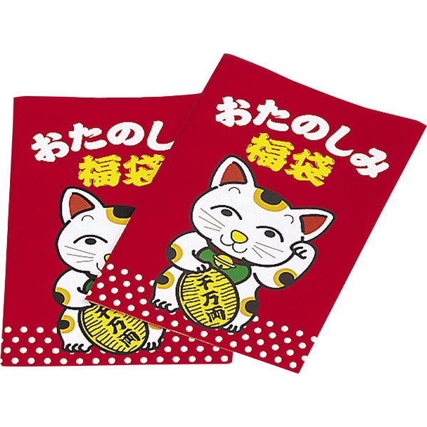 T-3おたのしみ福袋(100入) 福を呼び込む福袋 カラフルな猫のイラストが可愛い 40721 P064 25AW