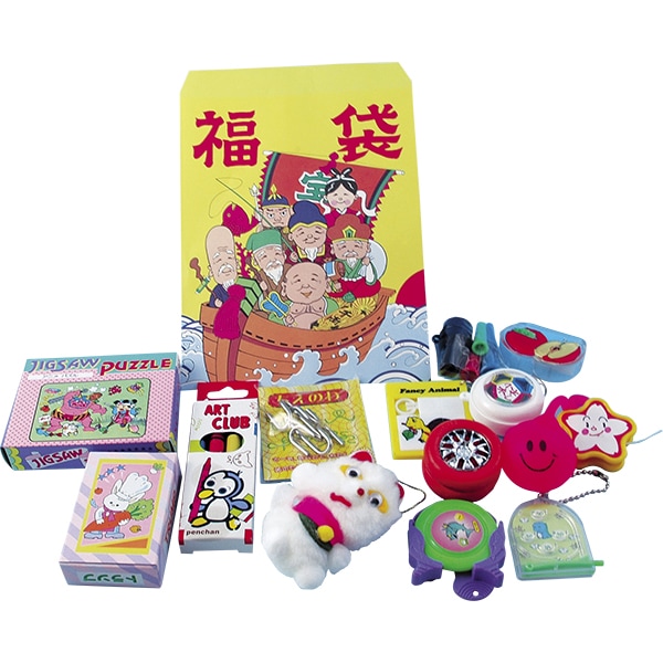 七福神福袋(100入) 福を呼び込む福袋 おもちゃ３点が入っています 40778 P064 25AW