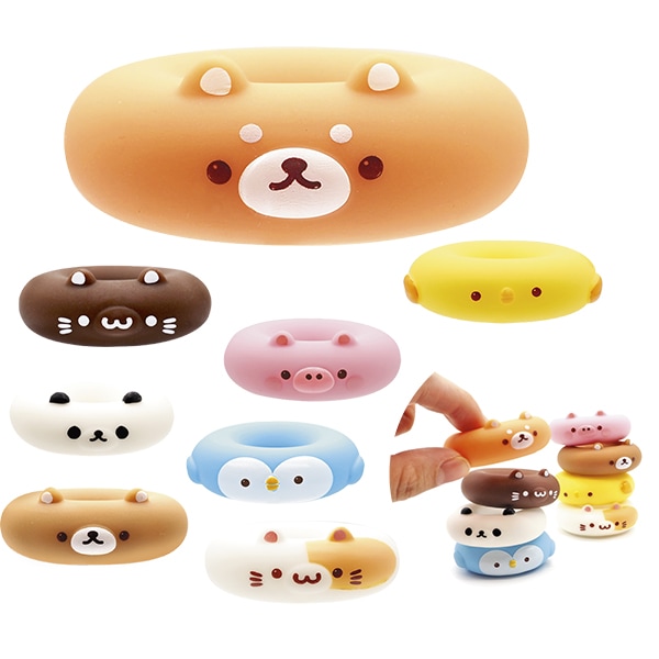 21752 ぷかぷかアニマルドーナツ(50入) 26SS-P096 カプセルの中に景品が入っています 48ﾐﾘカプセルの中に可愛いうきぷかおもちゃが入っています